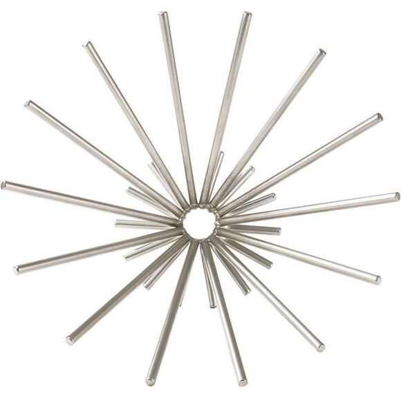 NEW Spectrum Diversified Euro Starburst Fruit Bowl, Satin Nickel - Picture 4 of 5